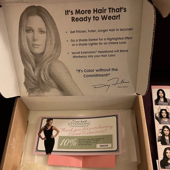 Daisy Fuentes secret hair extension + free extension, Clip in Bangs & Bun🔥🔥🔥 - Picture 5 of 15